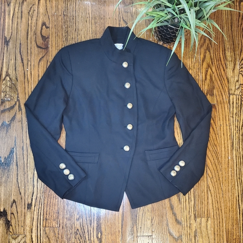 Worth Petite Military Jacket 100% Wool